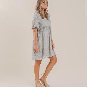 Rylee + Cru eyelet gretta babydoll dress